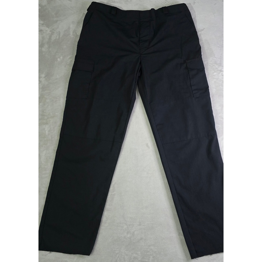 New Mens 44x36 Unhemmed Black Uniform Cargo‎ Pants Tactical-Style Corrections